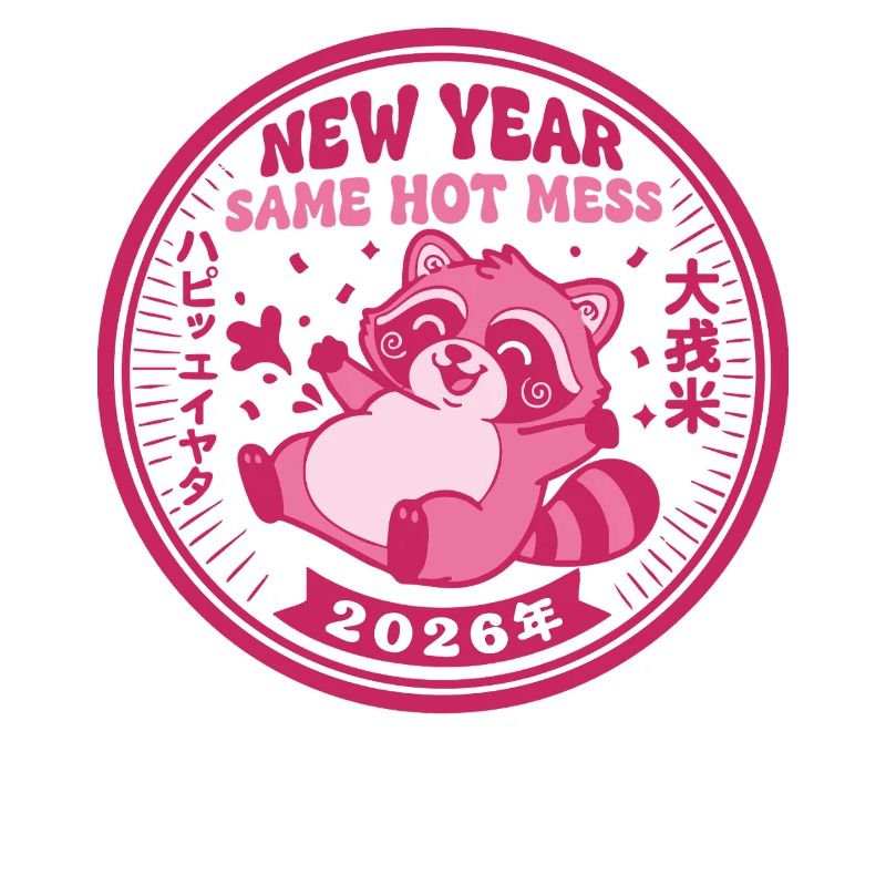 Neujahr Same Hot Mess 2026 Feier