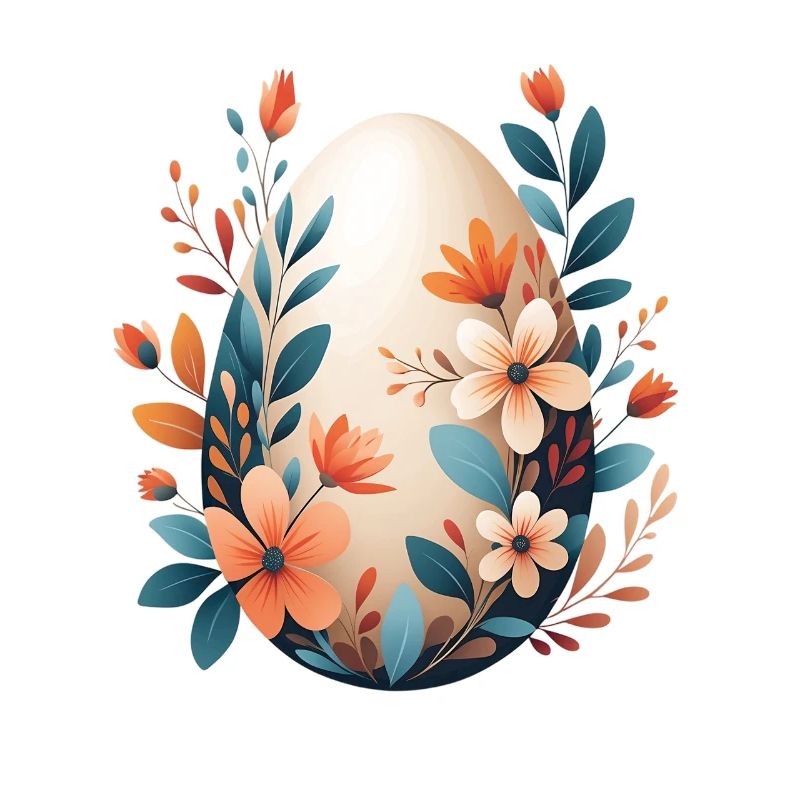 Frühlingsblumen Ei