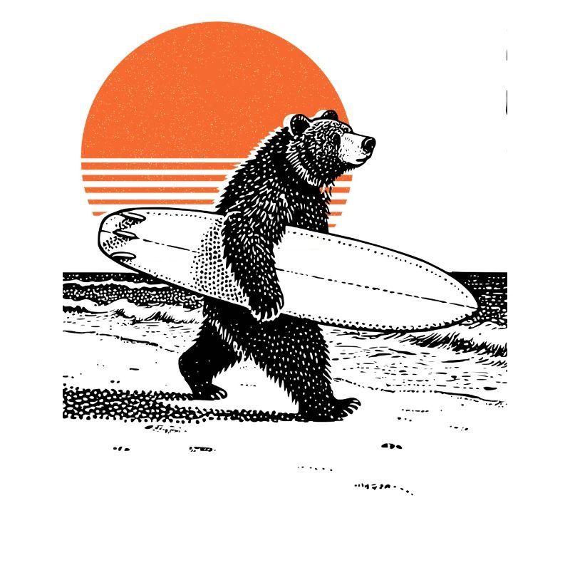 Bär mit Board