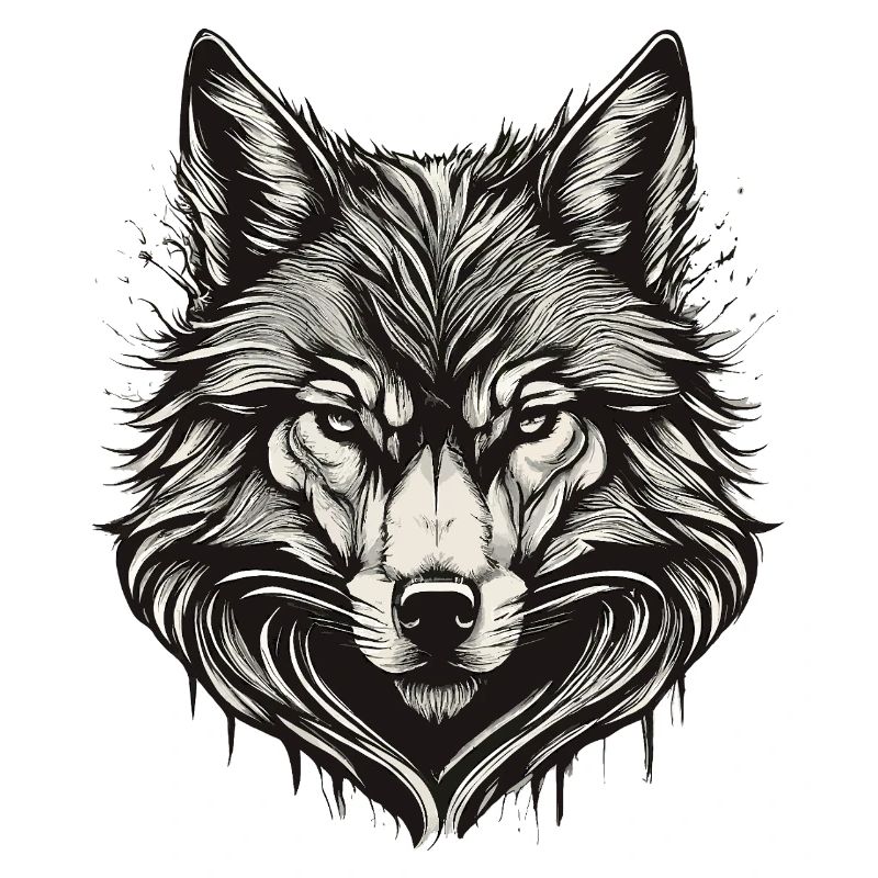 Wolfskopf-Tinte graviert