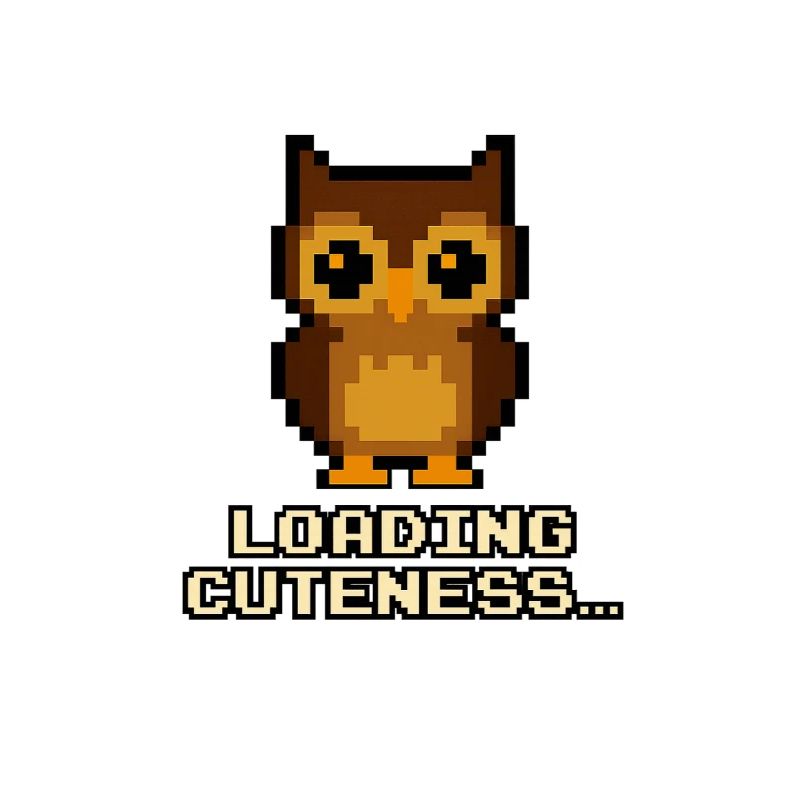 Pixel Owls Loading Cuteness