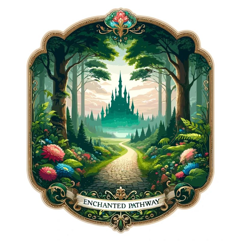 Enchanted path to the castle