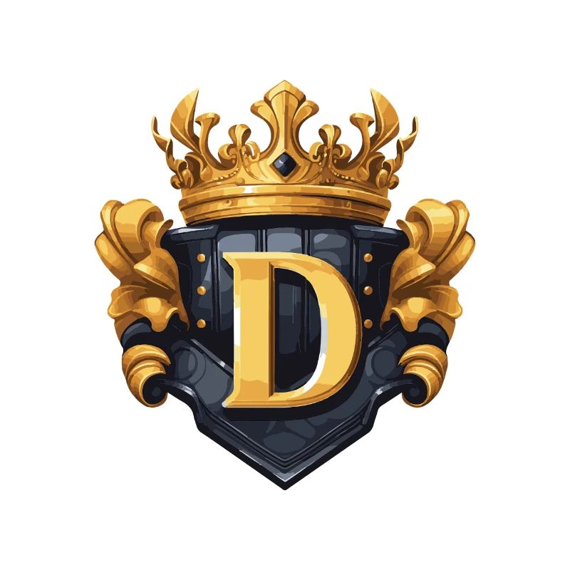 D Letter Name Crown