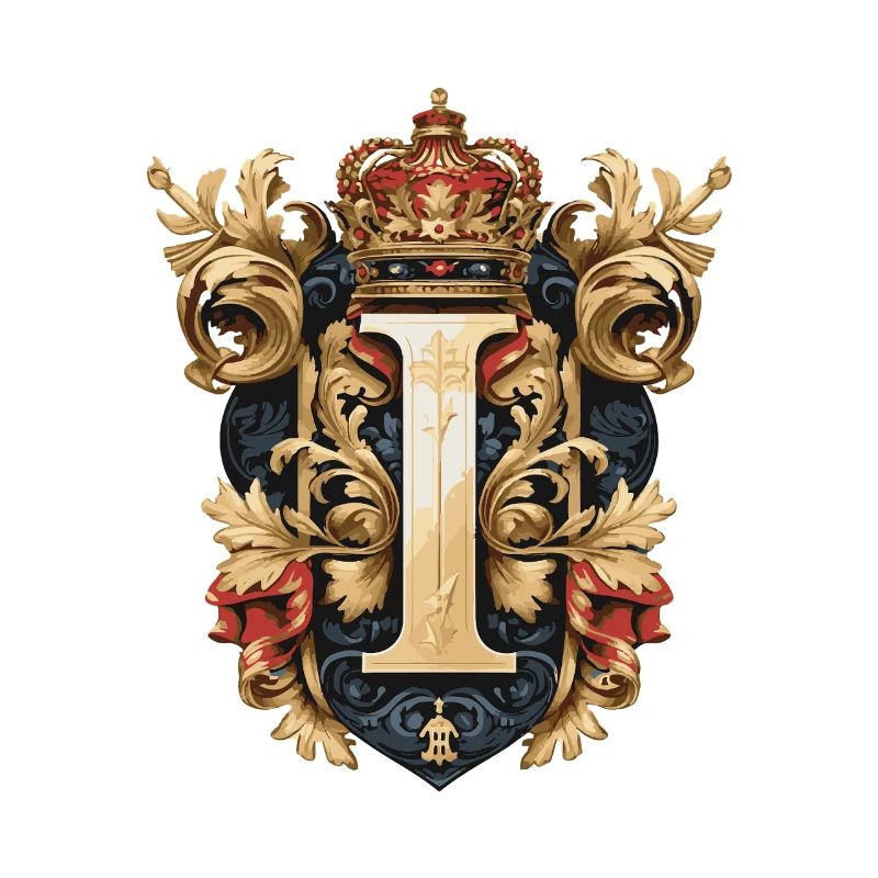 I Buchstabe Name Krone