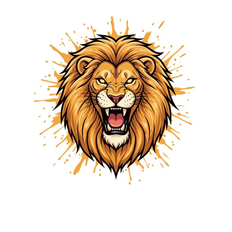 Tête de lion dans la conception d’explosions