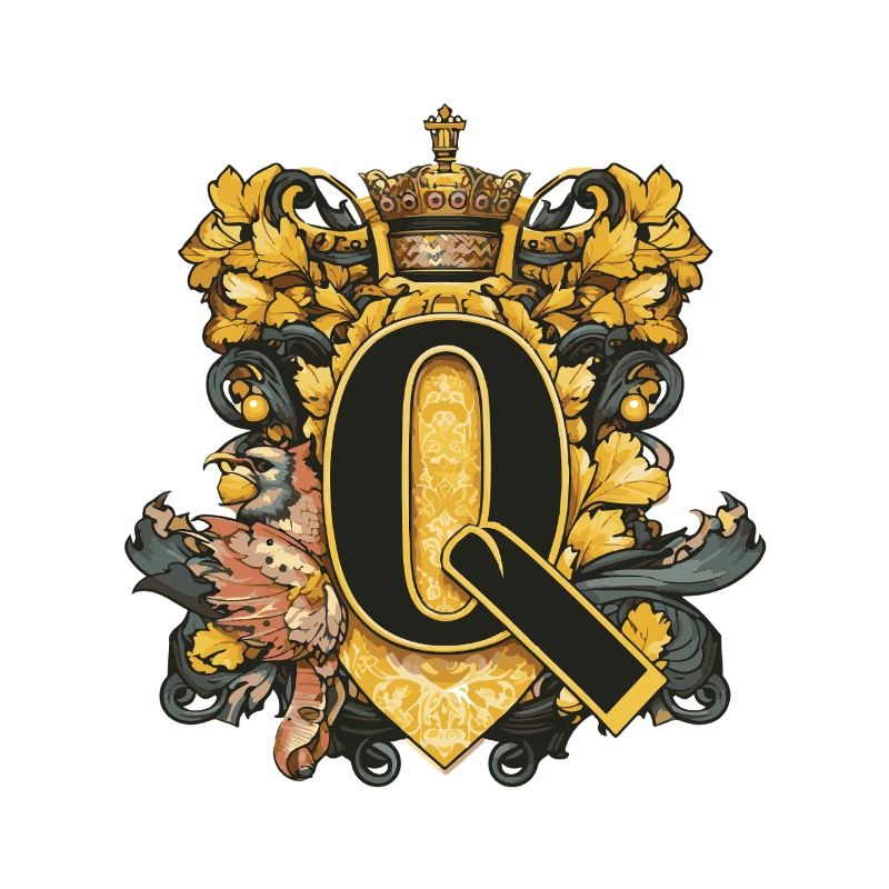Q Buchstabe Name Krone