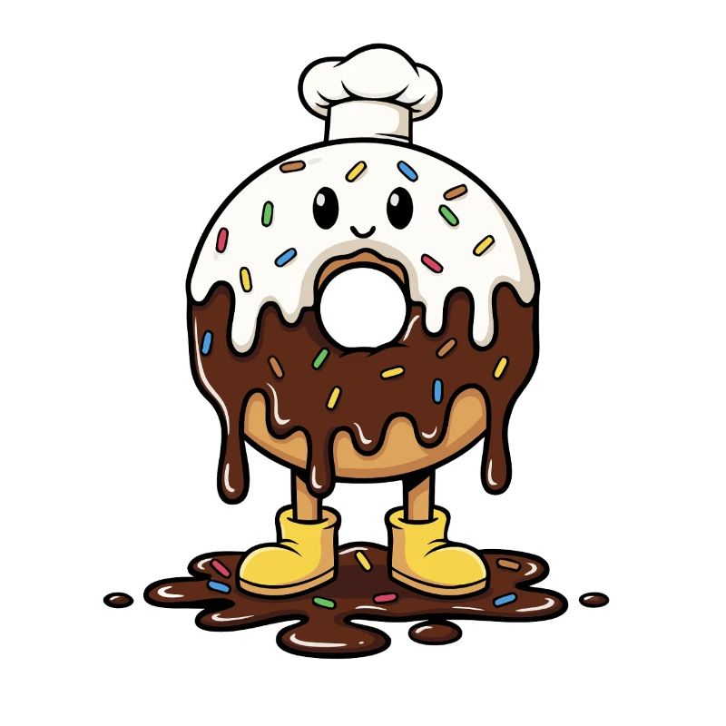 Schmelzender Donut