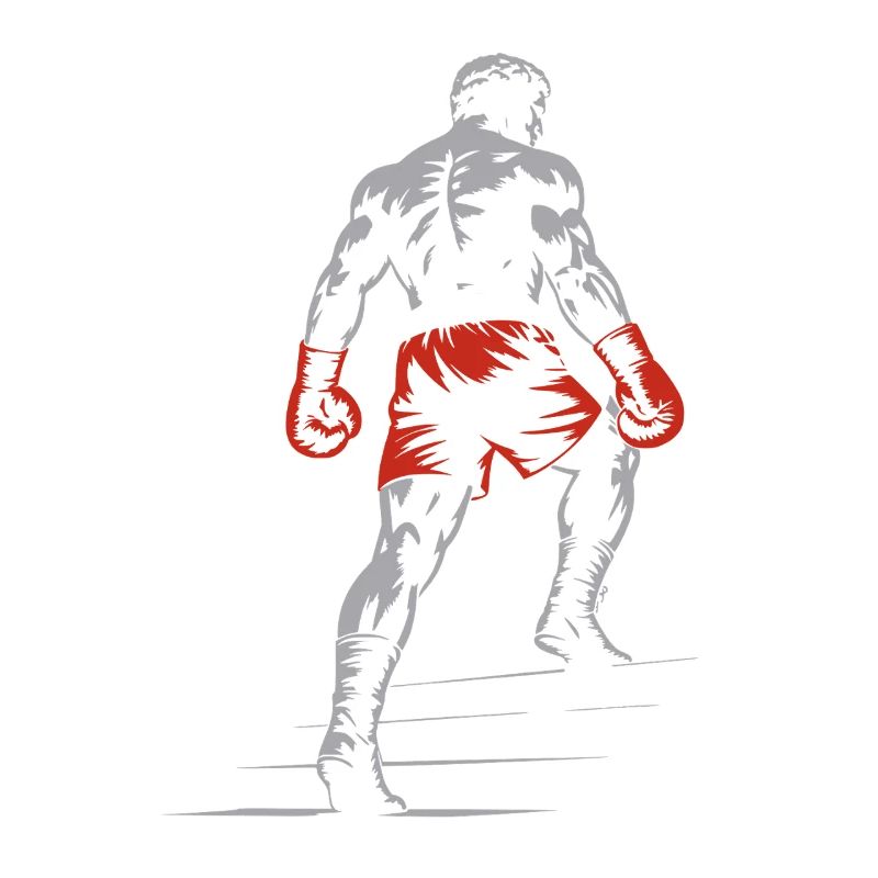 Boxer mit Boxhandschuhen