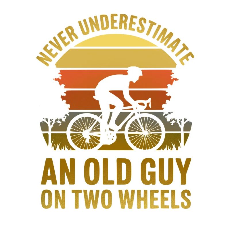 Retro Sunset Cyclist