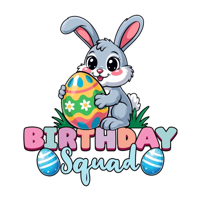 Birthday Squad Happy Easter Bunny Spring