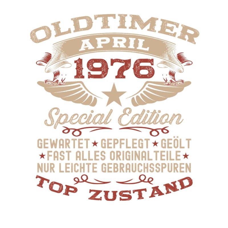 50. Geburtstag Geschenk Mann Oldtimer April 1976