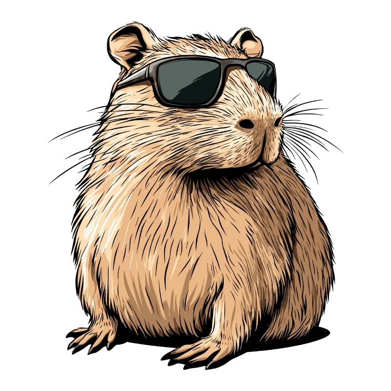 Capybara mit Sonnenbrille