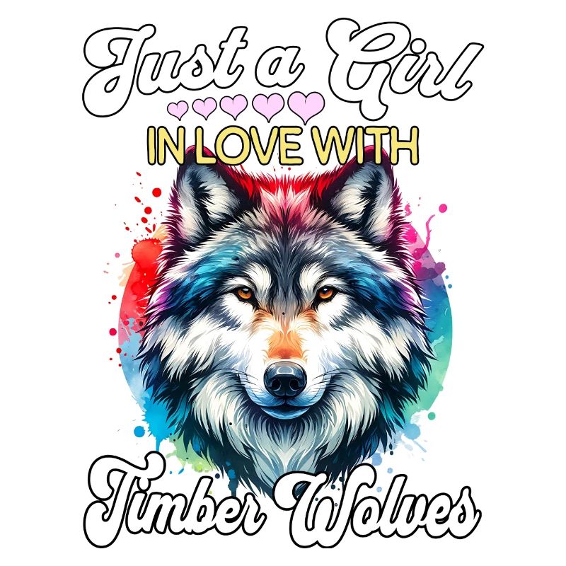 Grauwolf Mädchen Timber Wolf