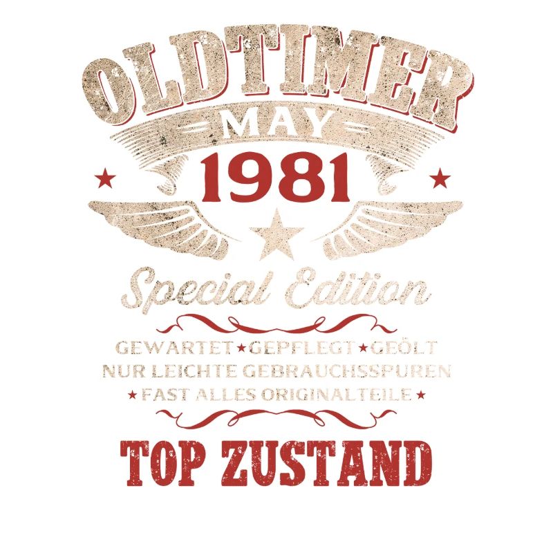 45. Geburtstag Geschenk Mann Oldtimer Mai 1981