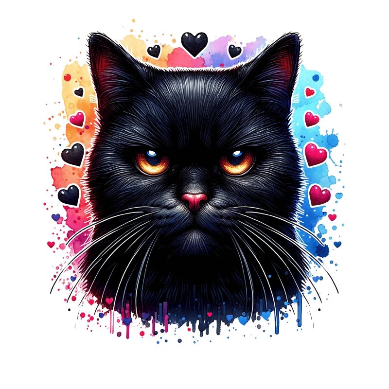 Schwarze Katze