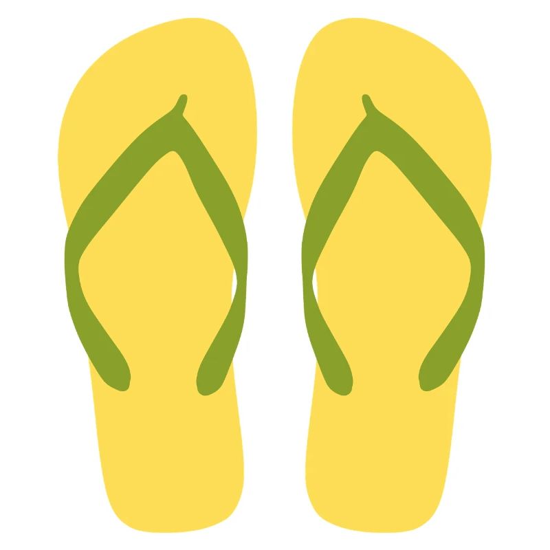 Sunny Yellow Flipflops