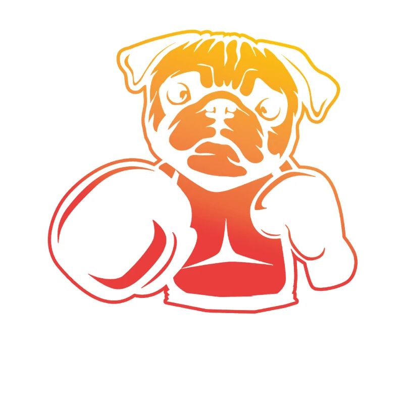 Boxender Mops – Pug Boxer Spaß