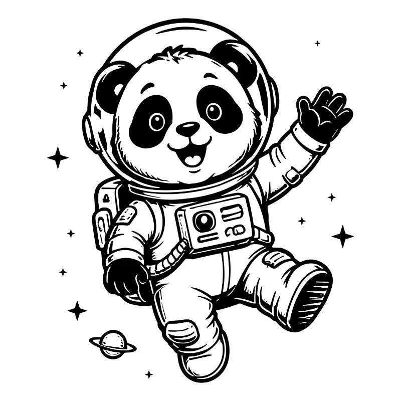 Astronaute Panda : Aventure spatiale