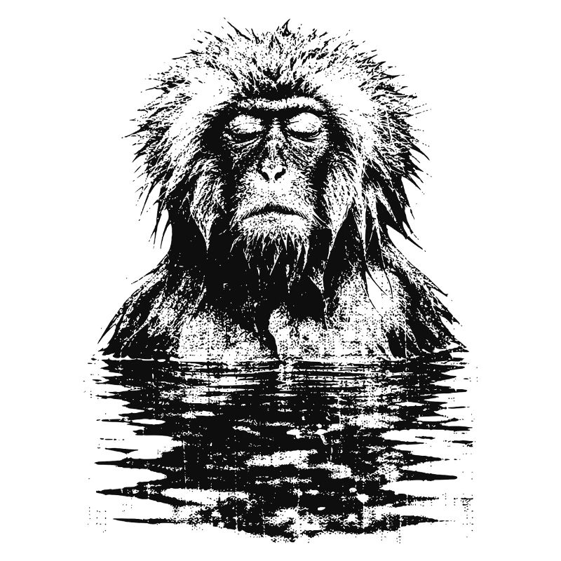 Onsen Makake Affe