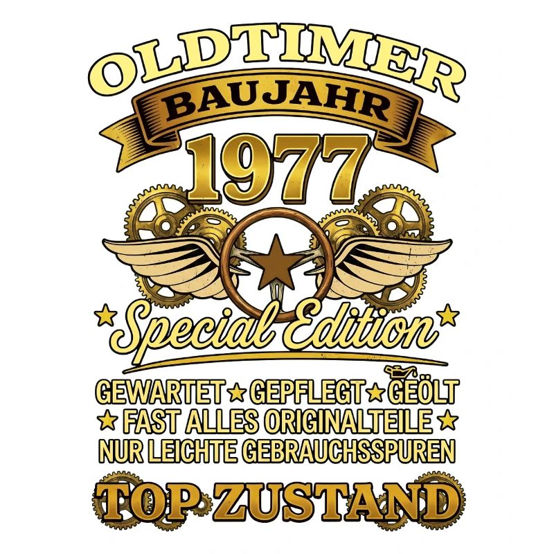 Oldtimer Baujahr 1977 Geburtstag Geschenk