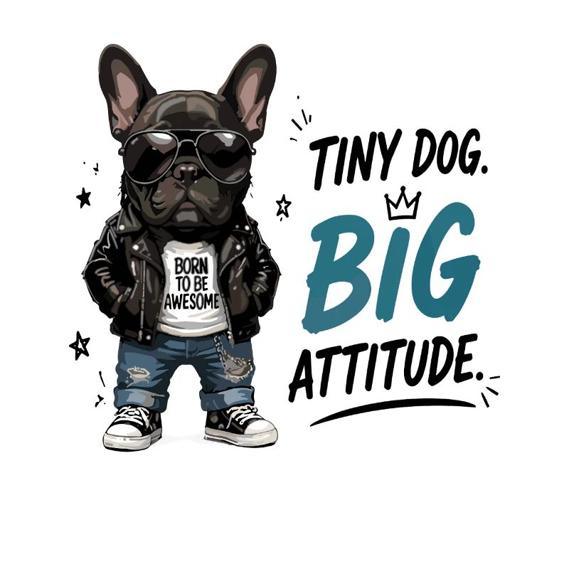  Tiny Dog Big Attitude Born To Be Awesome