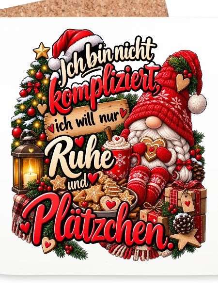 Lustiges Weihnachtsgeschenk Plätzchen Spruch