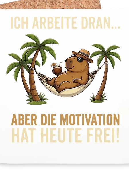 Capybara Entspannt lustiger Spruch 