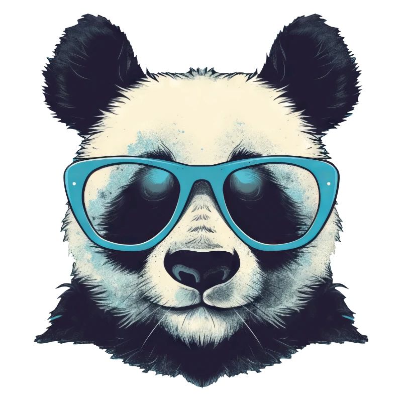 Cooler Panda mit Sonnenbrille