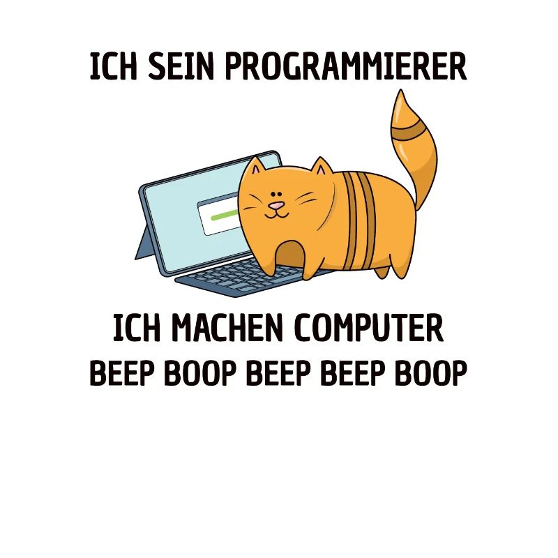 Lustiges Programmierer Entwickler Computer Katzen