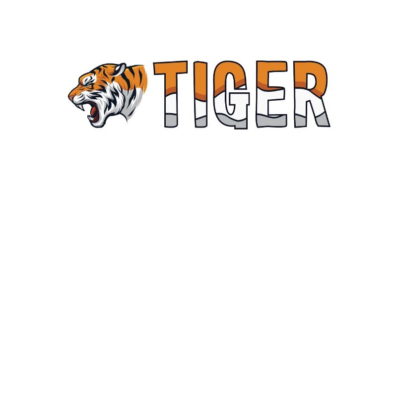 Tiger Text Wildcat Big Cat King Tiger