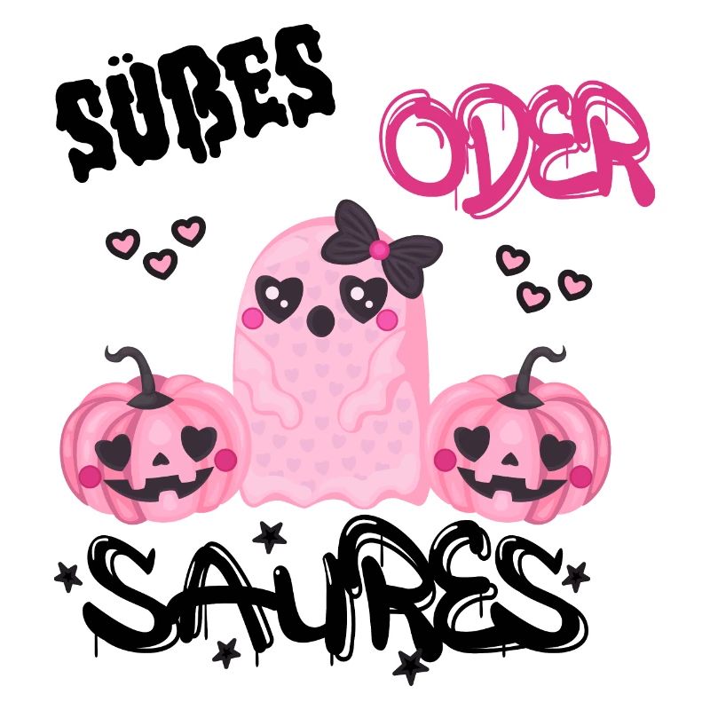 süßes oder saures Halloween Design - süßer Geist