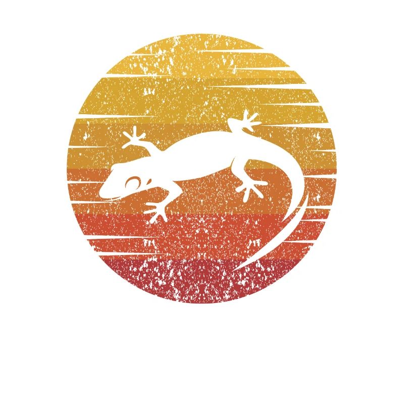 Retro Lizard Gekkota Crested Gecko Expert Leopard