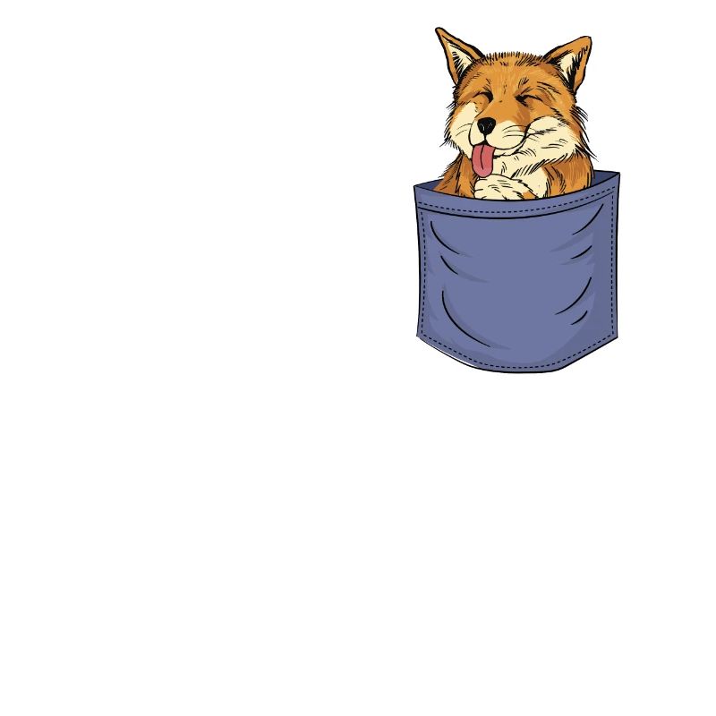 Fox Chest Pocket Canidae Caninae Red Fox Fox