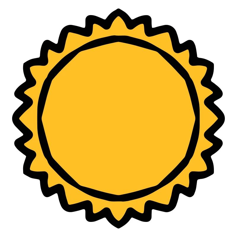 Dicke große Sonne