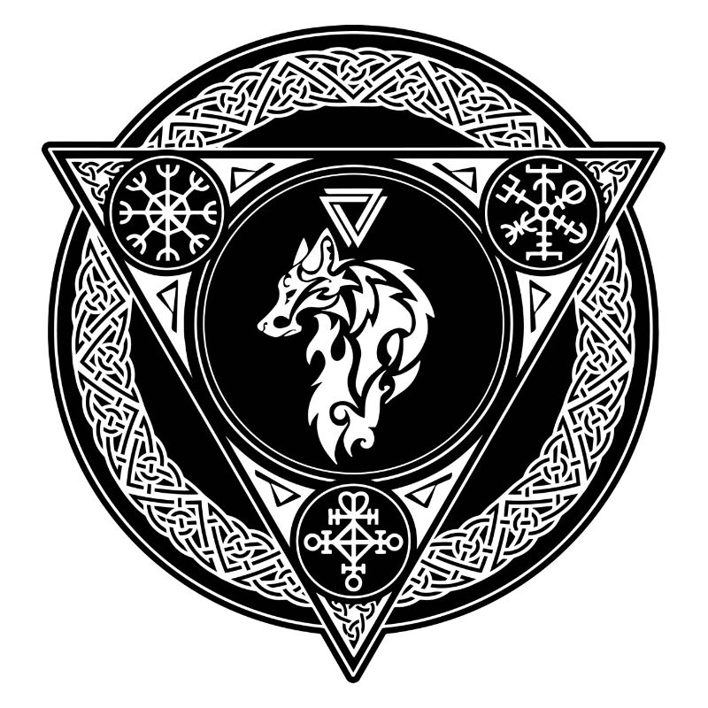Sternzeichen Wikingerwolf
