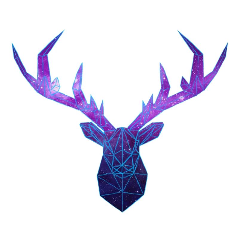 Low Poly Cosmos Deer