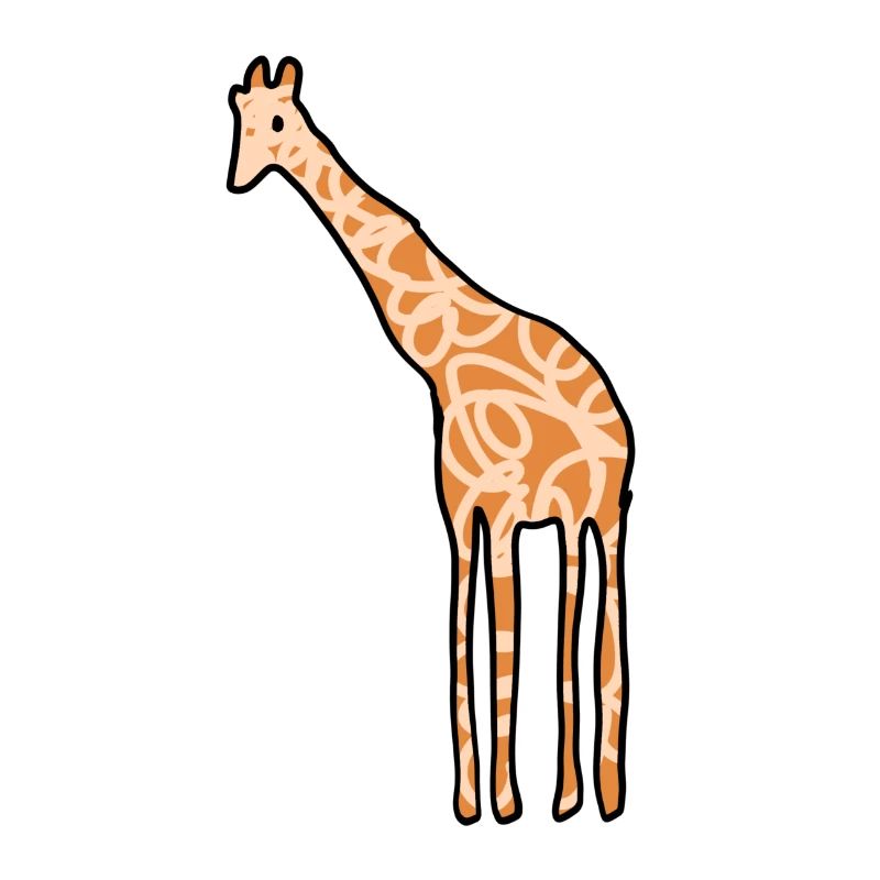 Icône d’animal girafe