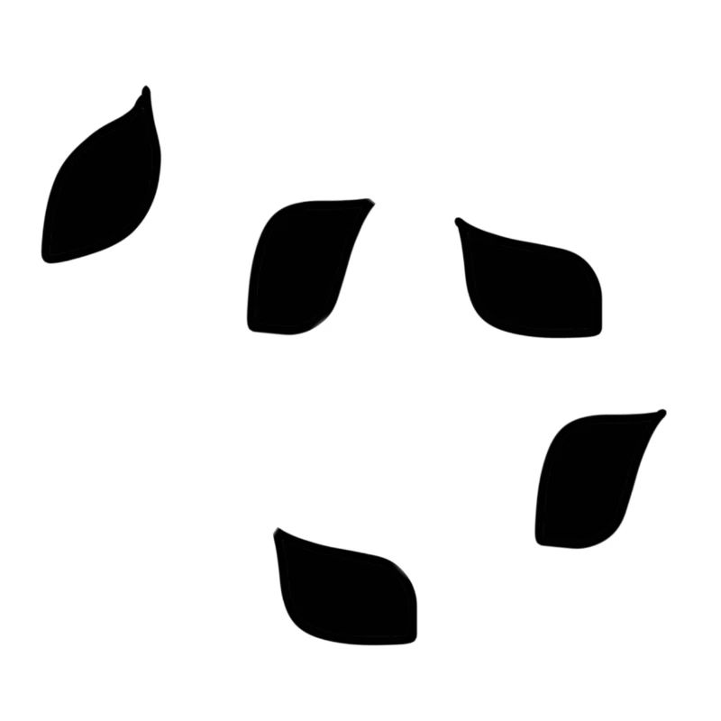 Five Leaves Leaf Pattern Tree