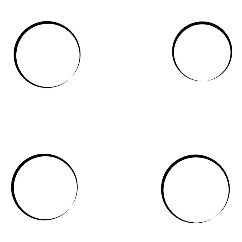 Four Circles Circle Shape Symbol