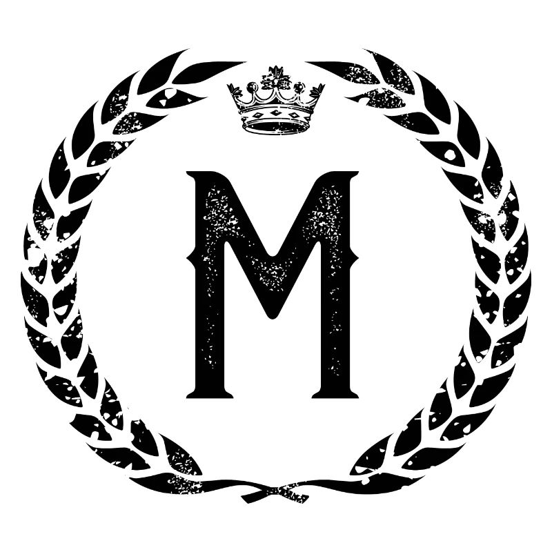 M Buchstabe Kranz