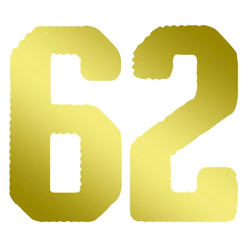 62 number jersey
