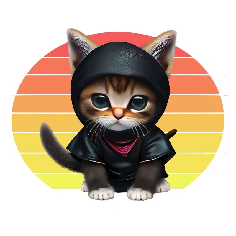 Ninja Cat Sunset