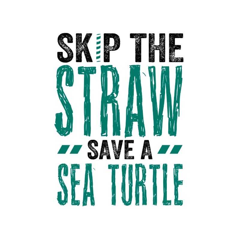 Cadeau de conservation marine Skip A Straw Save a Sea