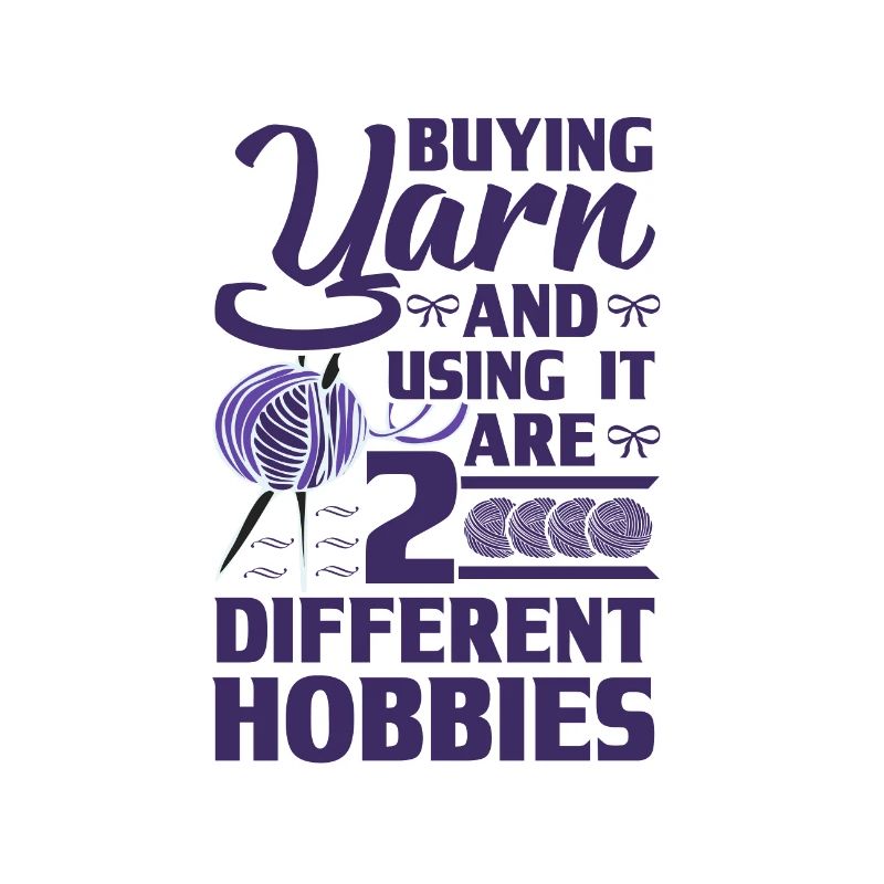Knitting Humor Buying Yarn and Using it 2