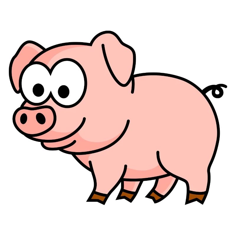 Schwein Comic Tier