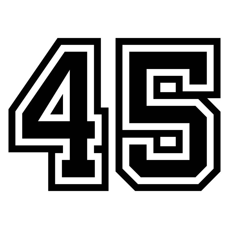 45 number symbol