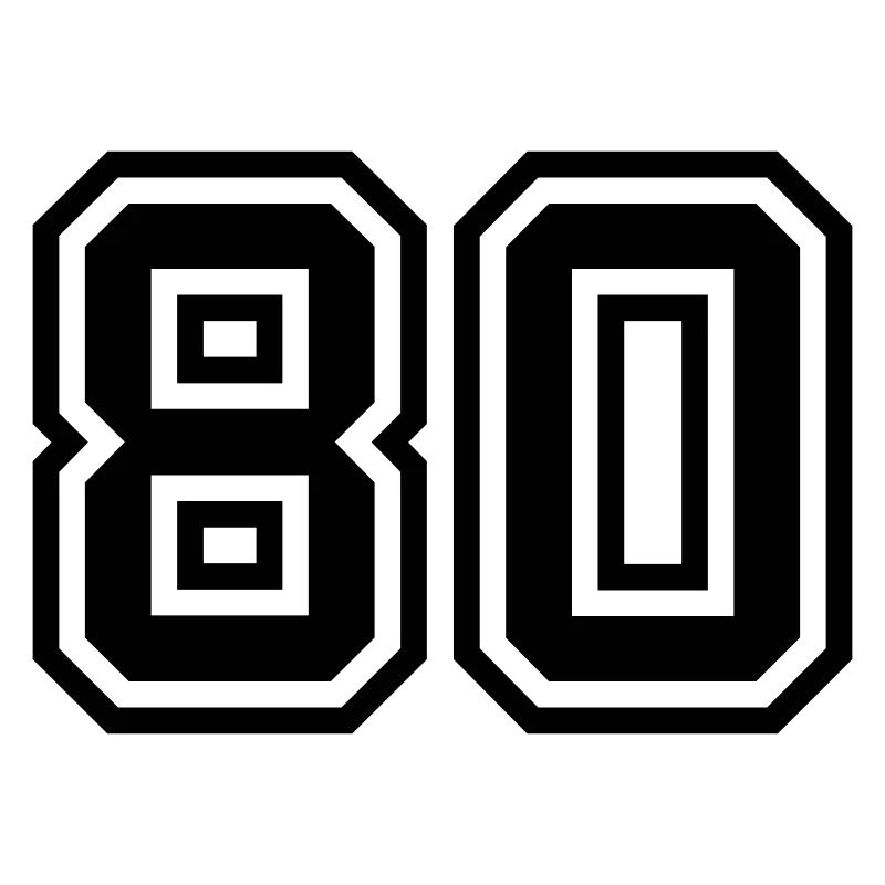 80 Zahl Symbol