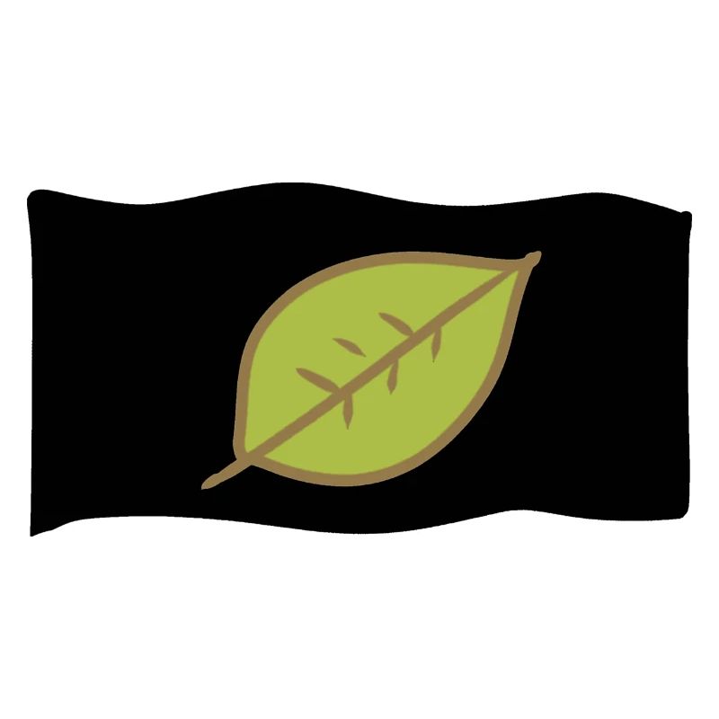 Icône Drapeau Feuille Vert Nature