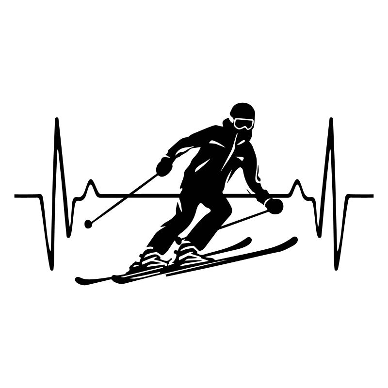 Skiing Skiing Man Pulse Frequency