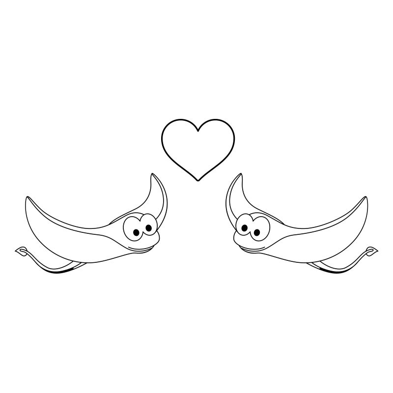 Rays Comic Animal Couple amour